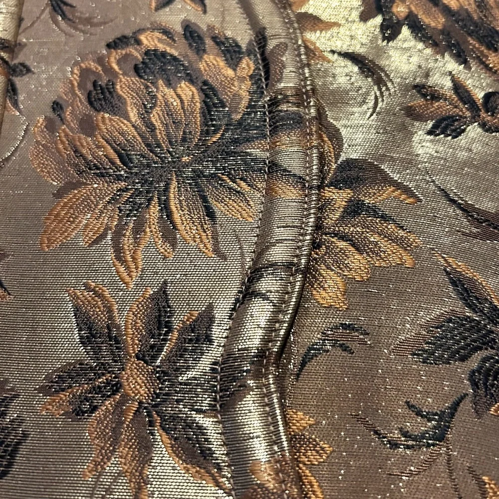 Vintage Mid-Century-Modern Gold Lame Clutch Purse - Picture 4 of 16